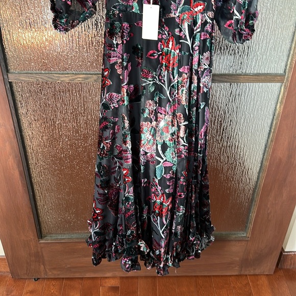 Hutch Cami Dress Floral Puff Sleeve Midi size Small. - Picture 11 of 16